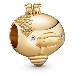 Pandora 14k Yellow Gold Plated Shining Snake Slide Charm 768589C01